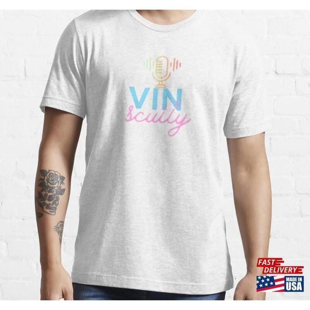 Vin Scully Los Angeles Baseball La Legend Tee Essential Tshirt Tee